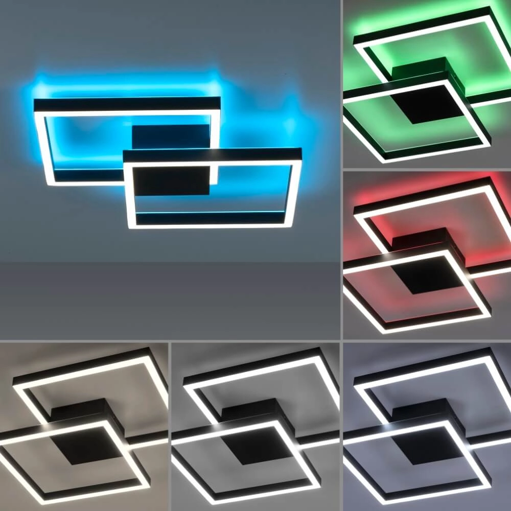 Design ceiling lamp Q-Marko square Paul Neuhaus 4012248366622