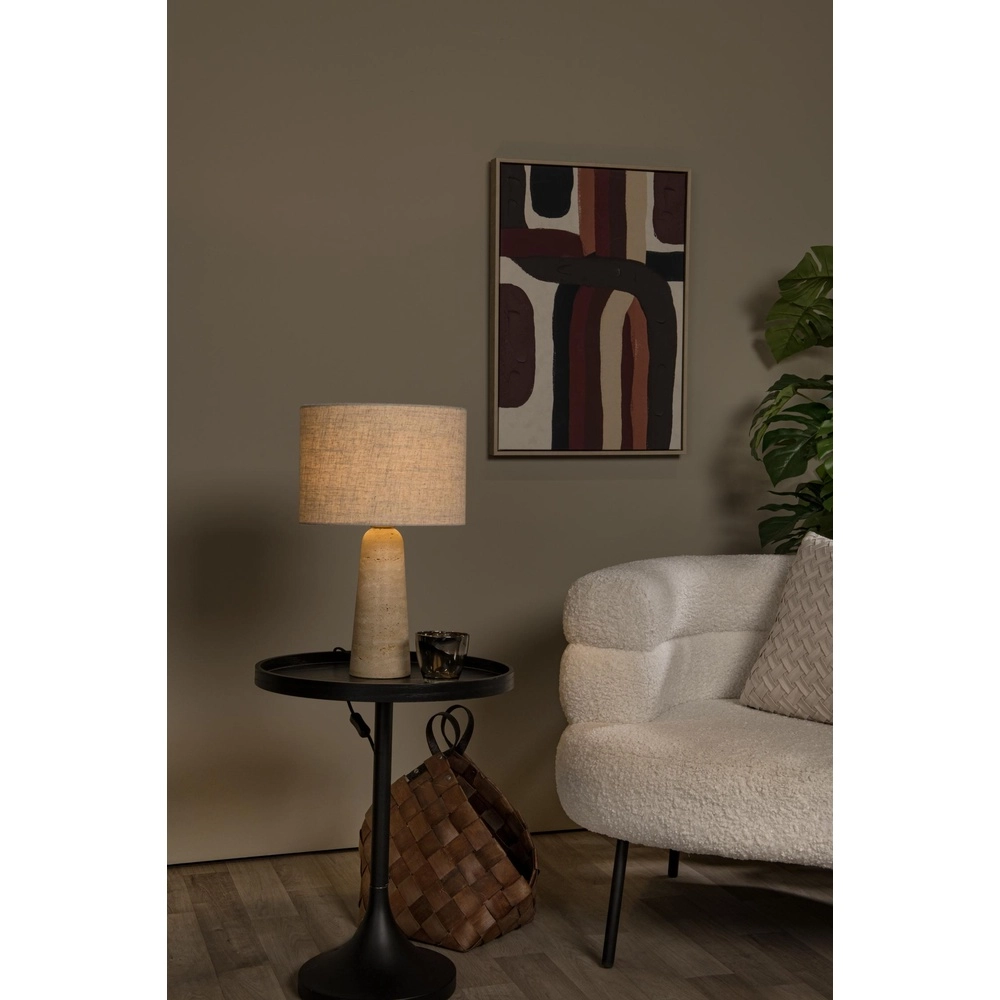 Table lamp Nimue Ø 30cm taupe Lucide 5411212051738