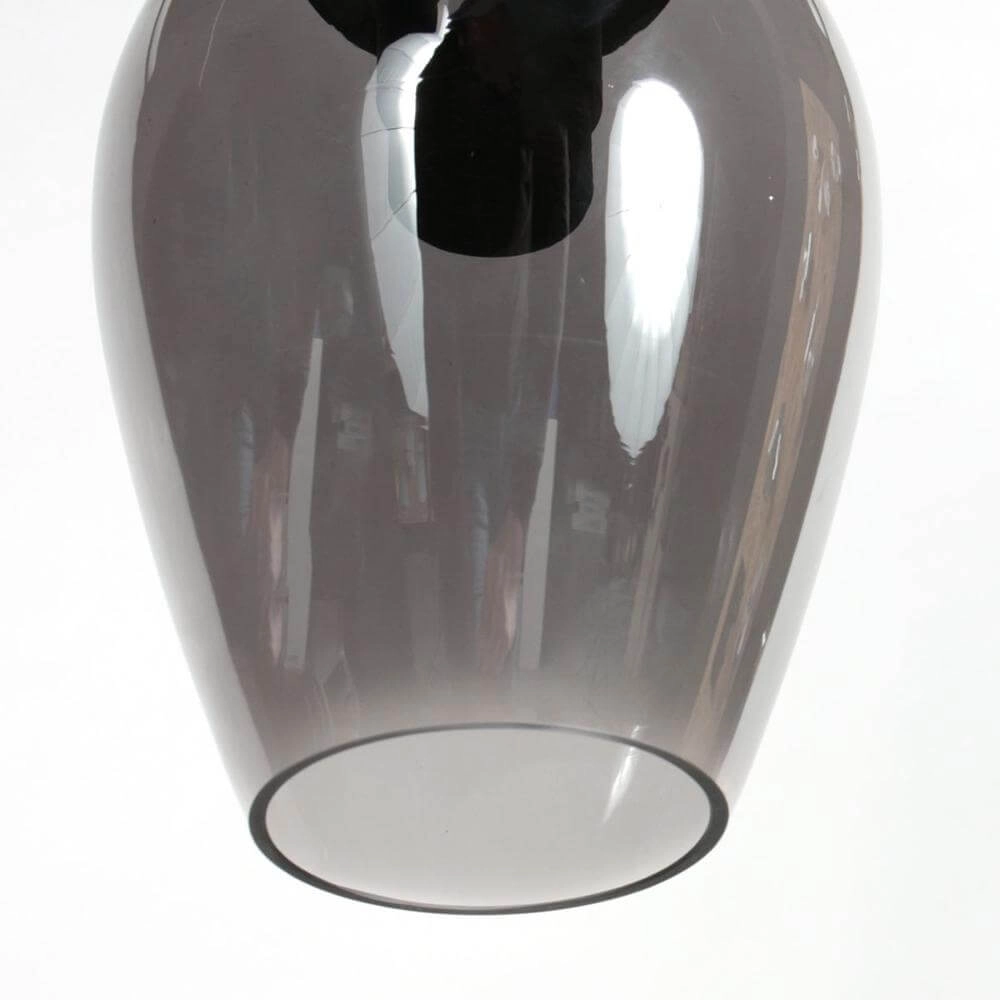 Pendant lamp HaloSwap with 1 smoke glass Ø 15cm Steinhauer 8712746179712