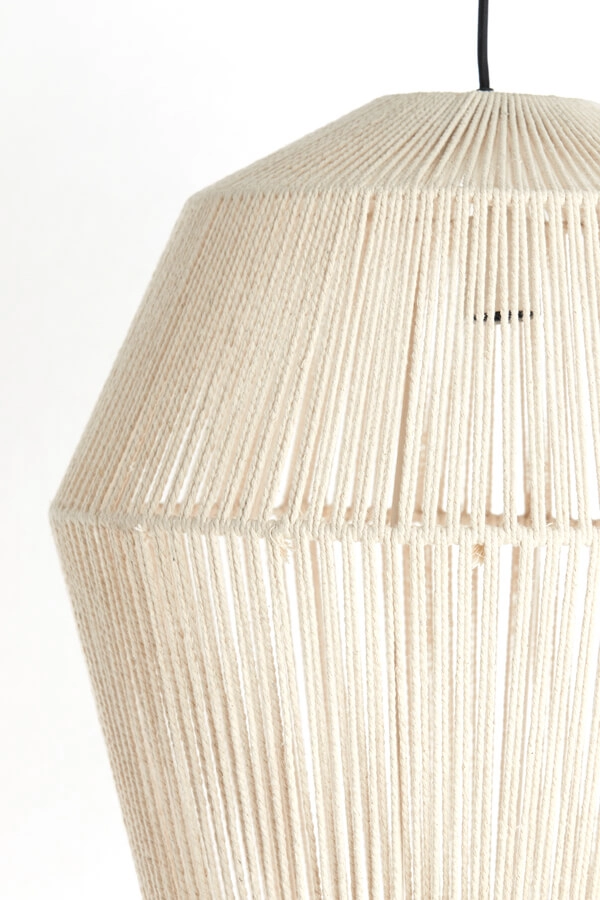 Scandinavian pendant lamp Deya cream Ø 45cm Light & Living 8717807744960