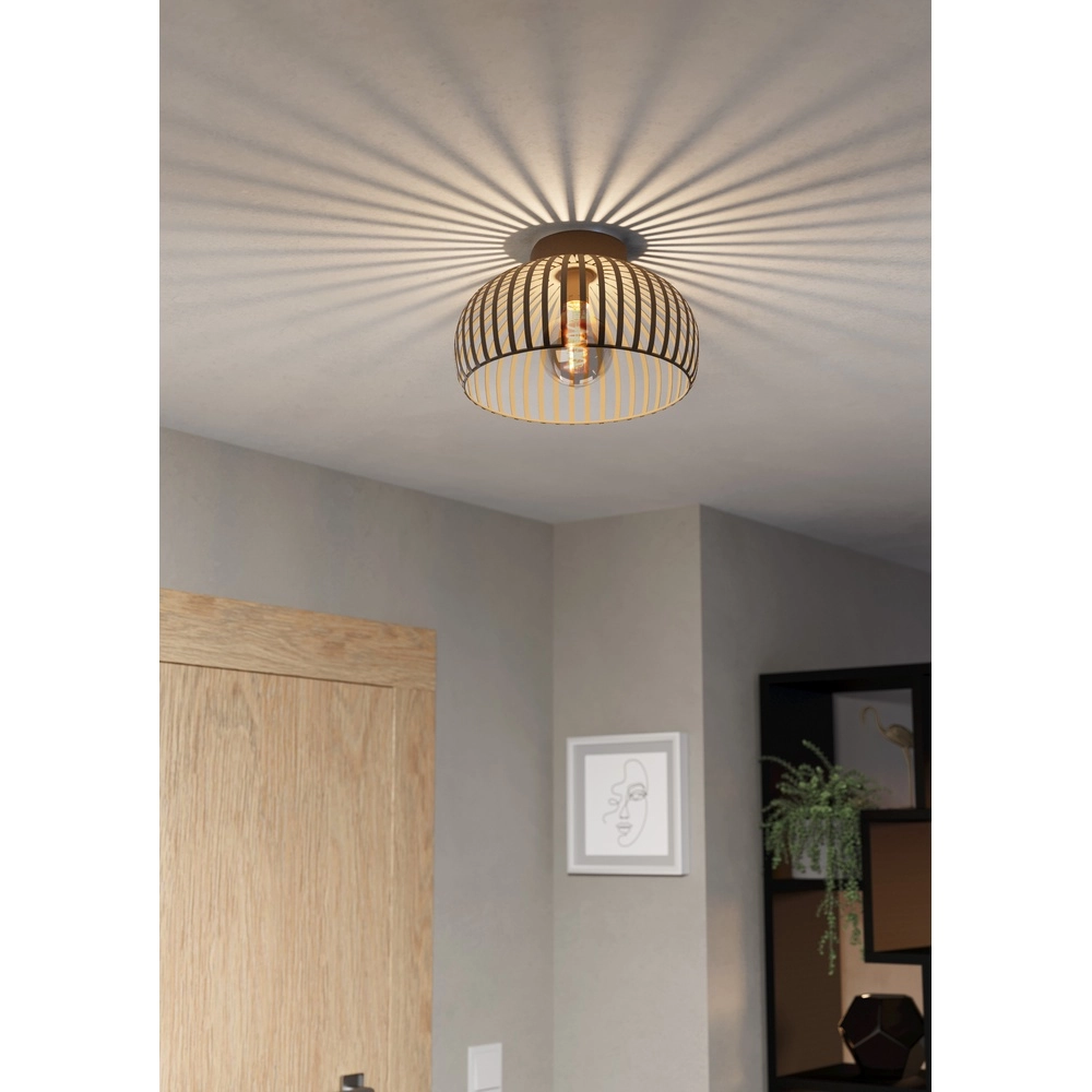 Sand ceiling lamp Mogano 3 Ø 28cm Eglo 9008606328734