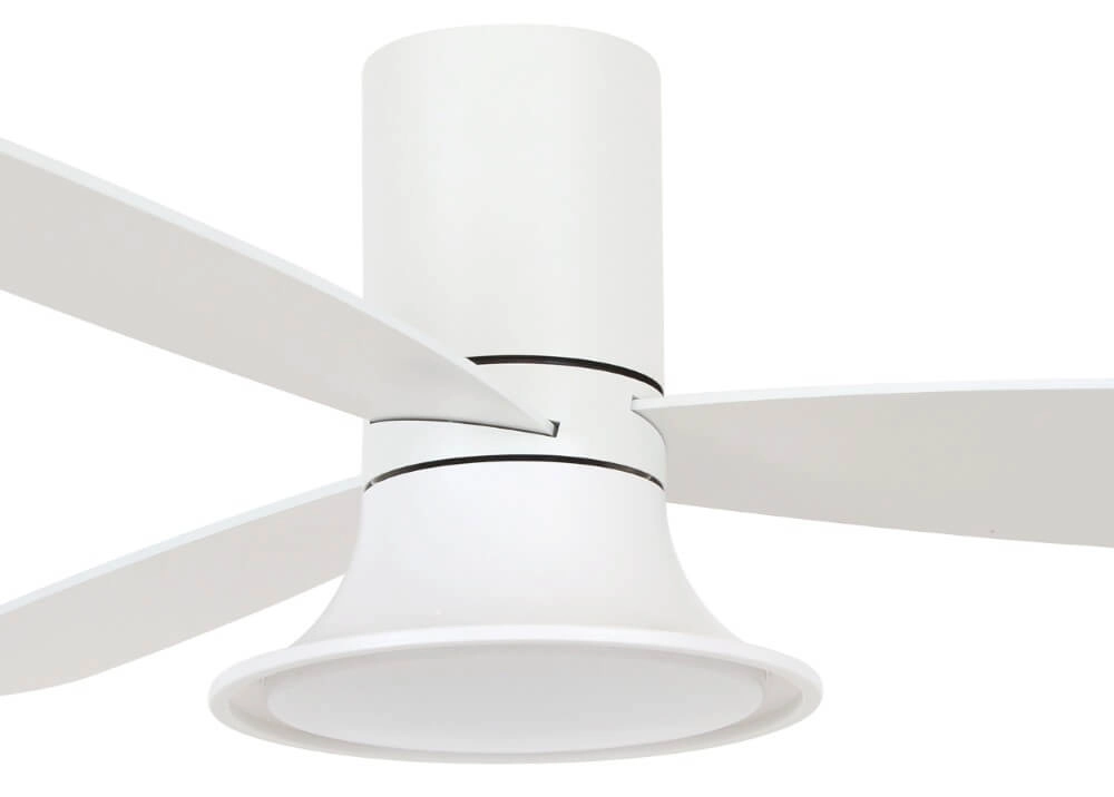 White fan with lamp Flusso Ø 132cm Beacon 9333509151777