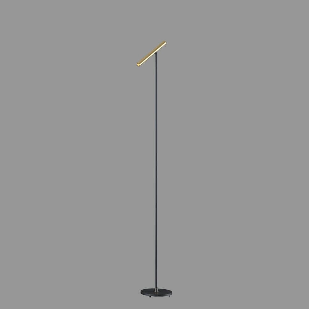 Design floor lamp Kansas Black with warm gold Artdelight 8720701102538