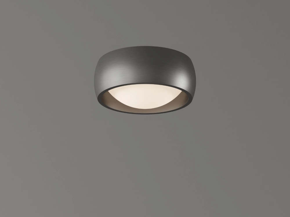 Sleek ceiling lamp Montana Ø15cm - Gun metal