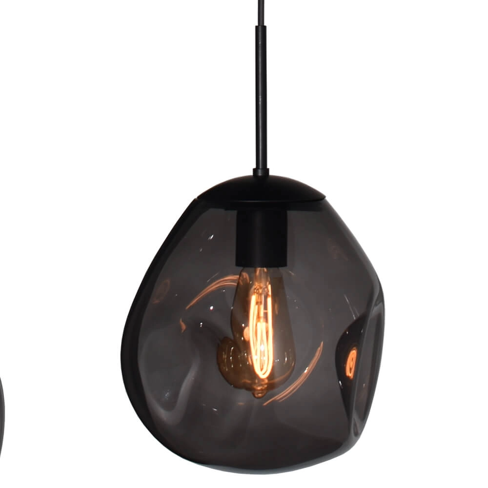 Hanging lamp Lava Oval 4x smoke glass Ø 24cm Masterlight 8718121290089