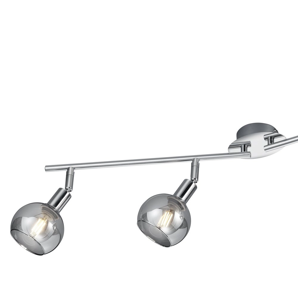 Ceiling lamp Chrome Brest 4-light adjustable Trio 4017807434217