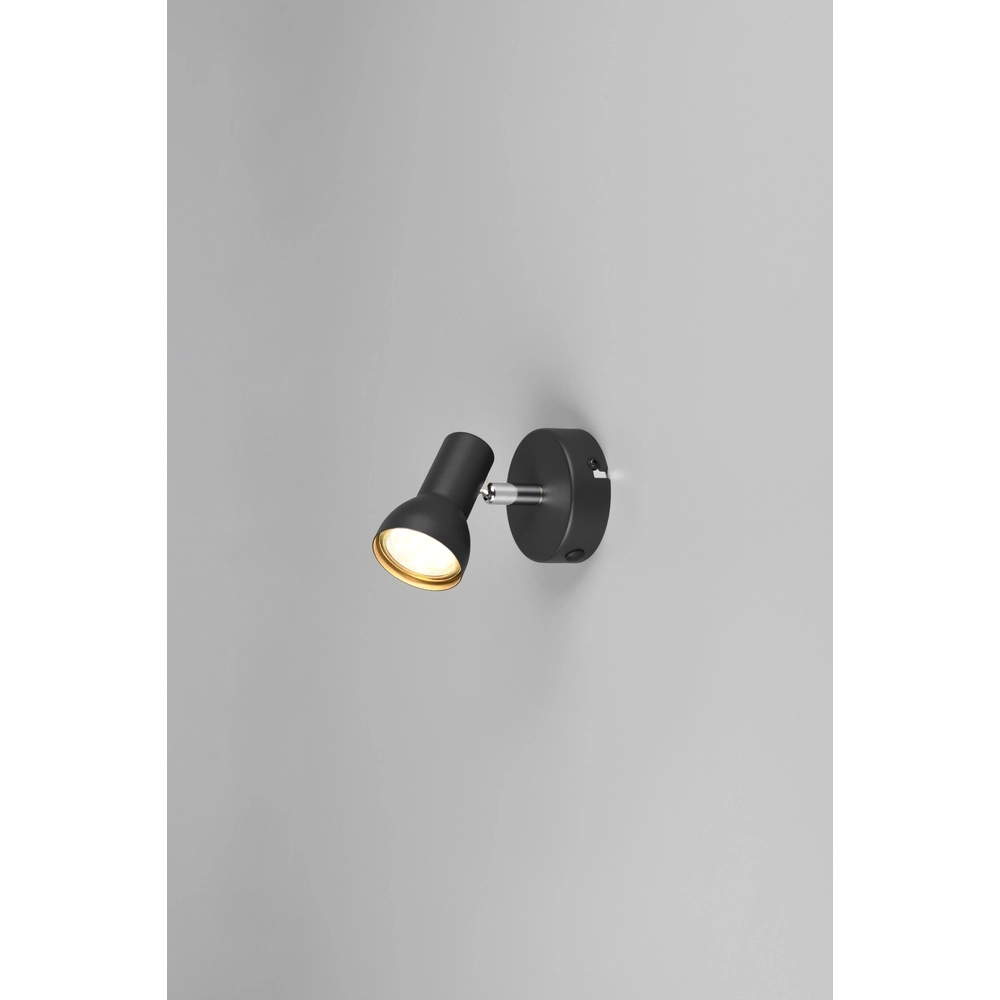 Wall spotlight Cantar black single Trio 4017807615883