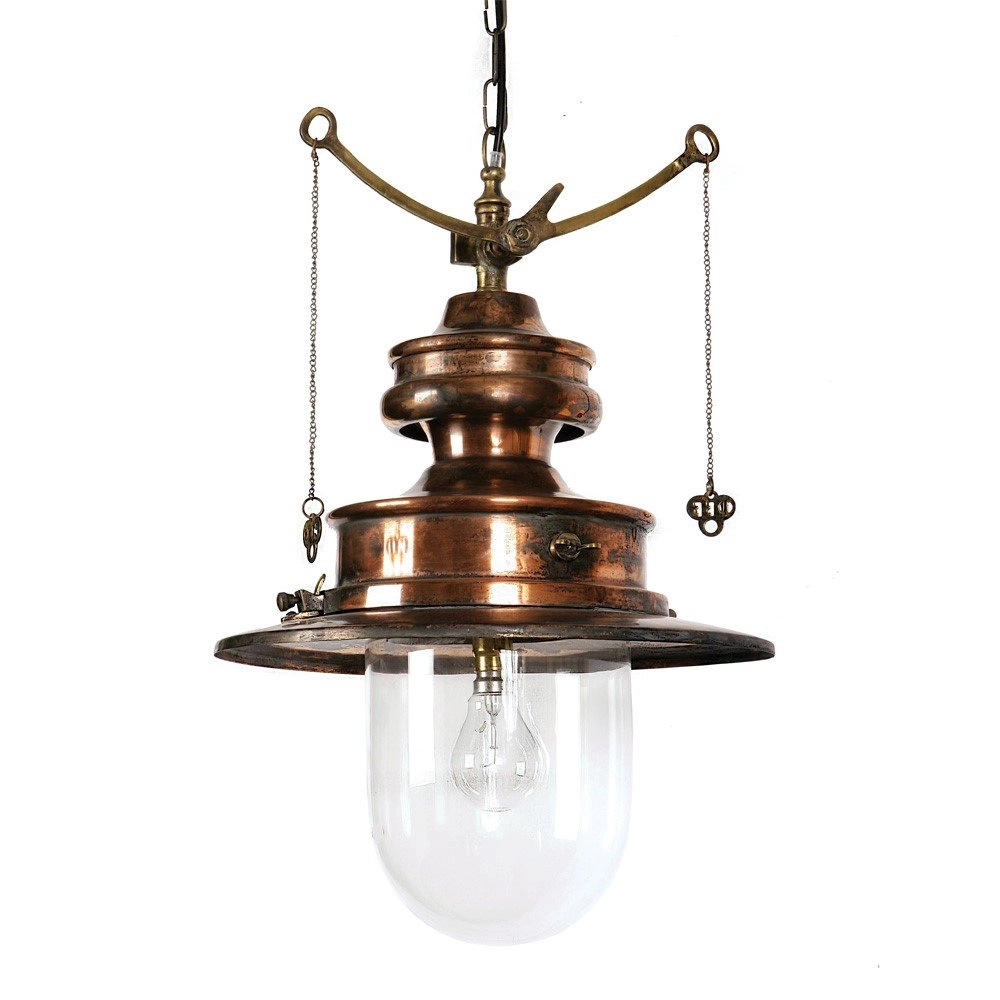 Antique pendant lamp Paddington Station M