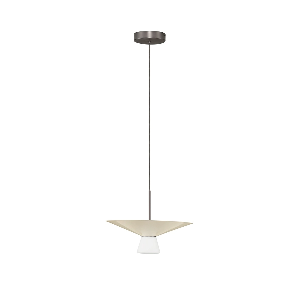 Design pendant lamp Baris white with grey Ø 38cm Lyora 5212017495303