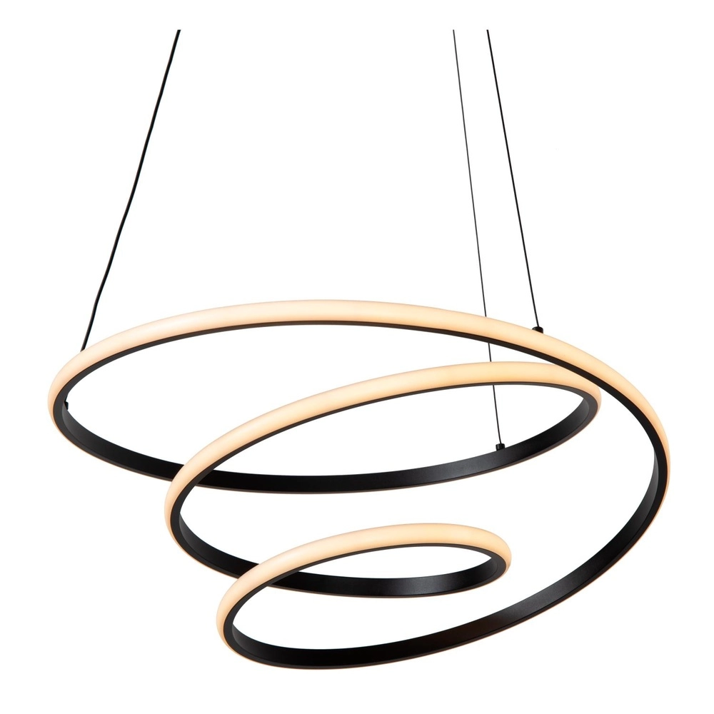 Modern pendant lamp Espiral black 40W Lucide 5411212782984