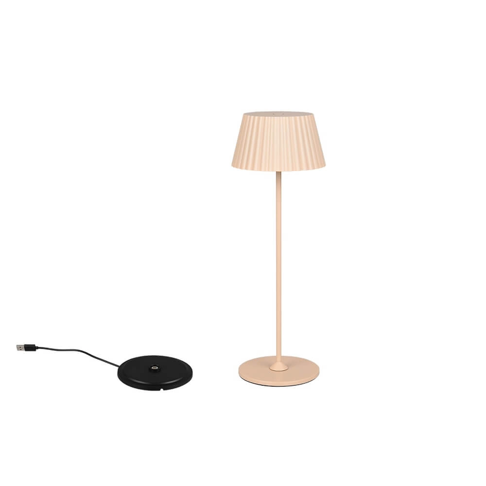 Rechargeable table lamp Suarez sandy