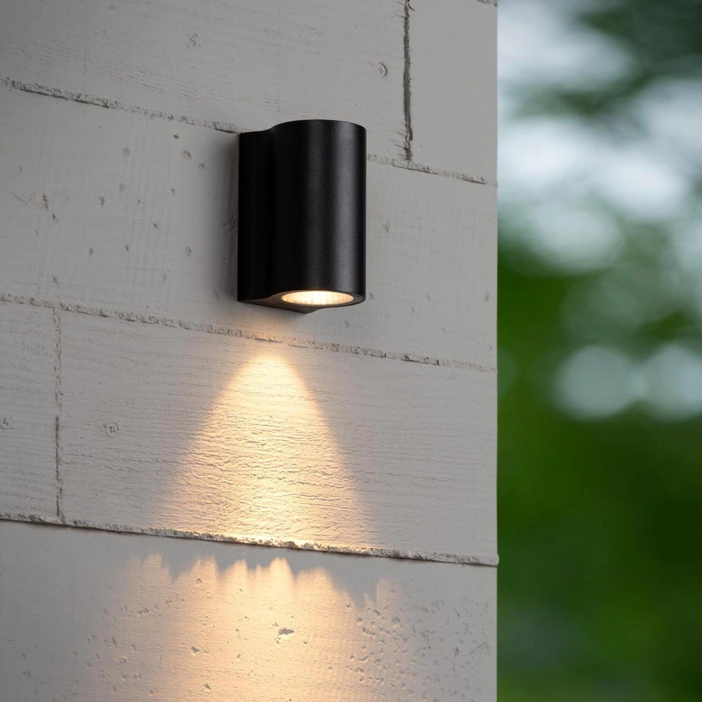 Design wall lamp Akra down black IP54 Lucide 5411212334022