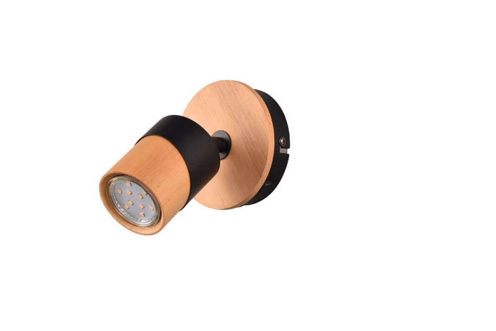 Ceiling lamp wood with black Aruni