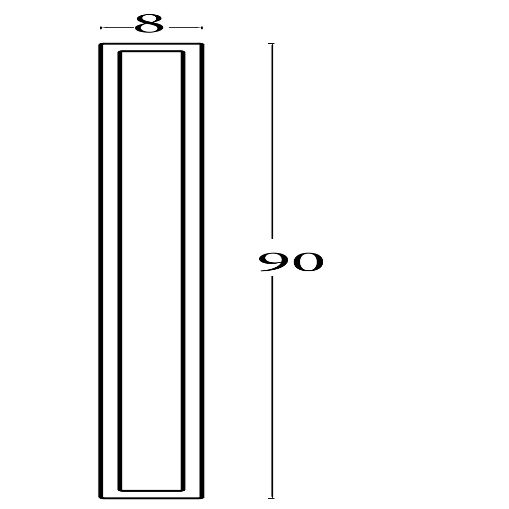 Design wall lamp Bordo black 90cm Searchlight 5053423289953