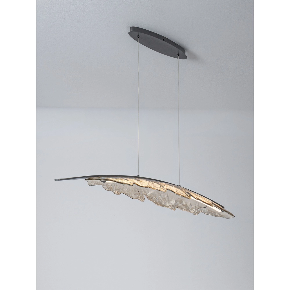Design pendant lamp Amado anthracite with mocha 131.5cm Lyora 5212063500280