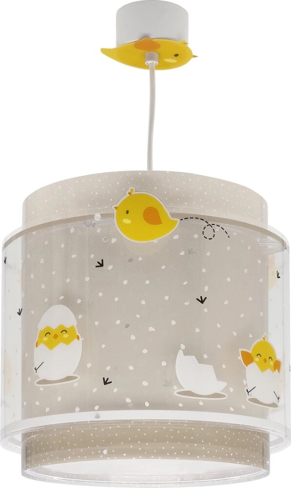 Taupe children's room hanging lamp Baby Chicken