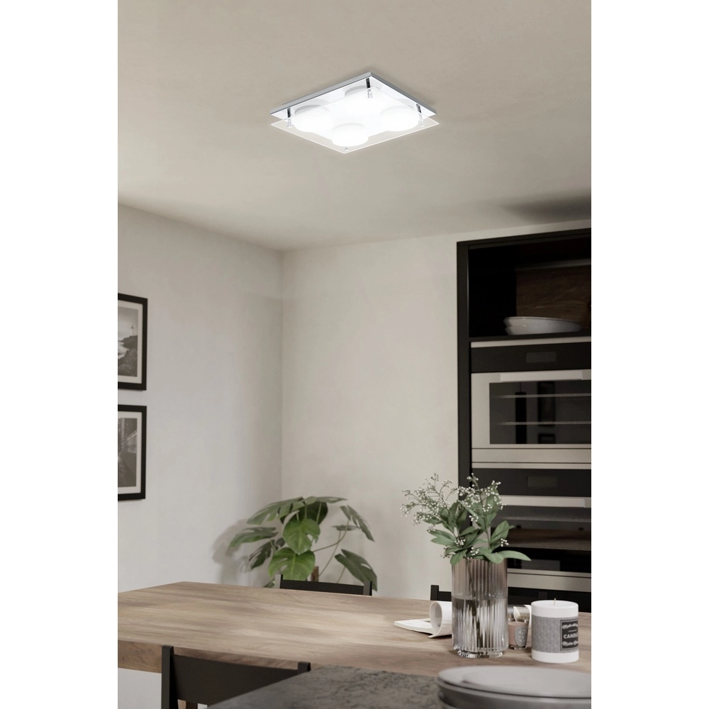 Design ceiling lamp Abiola 4-light chrome Eglo 9002759753290