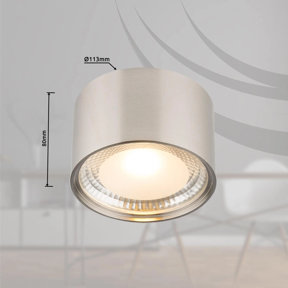 Ceiling lamp Serena Ø 11.3cm nickel Globo 9007371357819
