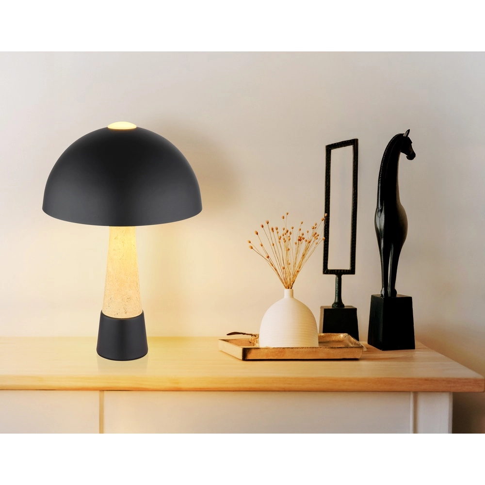 Unique table lamp Paulin Ø 25cm black Globo 9007371573059