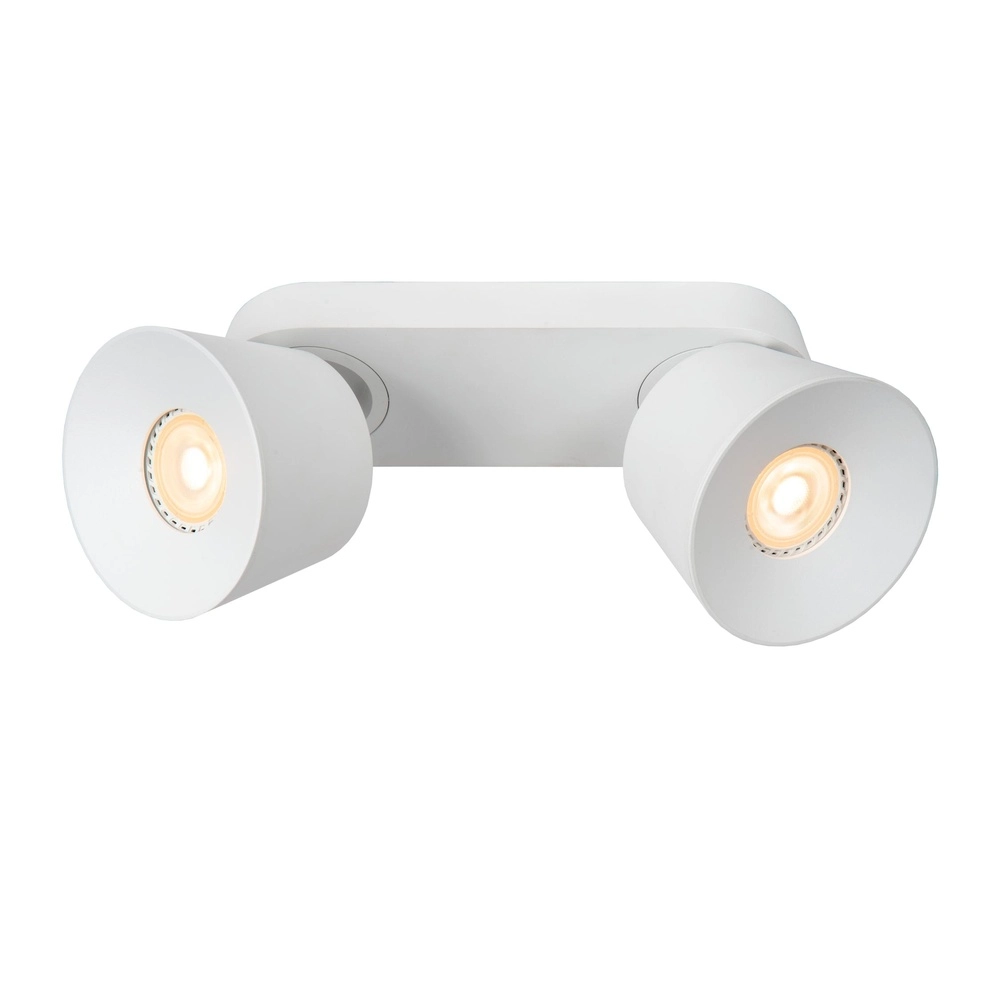 Ceiling spotlight Trigono double white Lucide 5411212093141