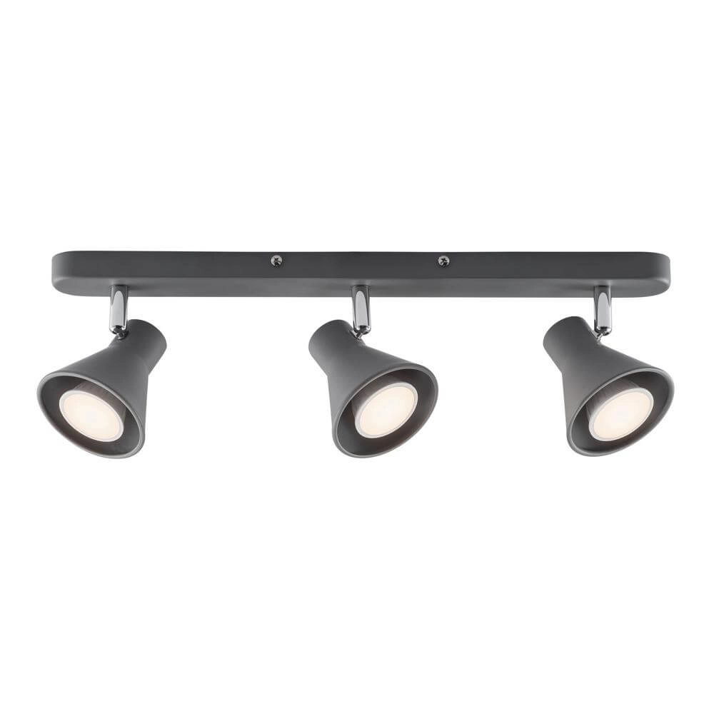 Ceiling lamp Eik 3-light grey