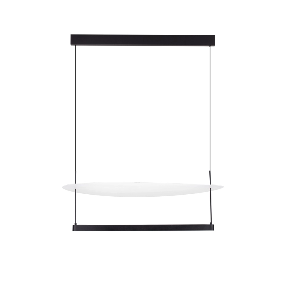 Design pendant lamp Diona Ø 80cm black with white Lyora 5212017451446