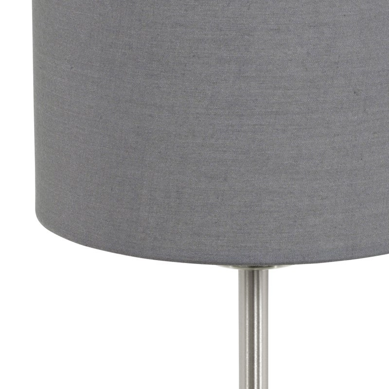 Table lamp Pasteri 40cm gray with matt chrome Eglo 9002759315962