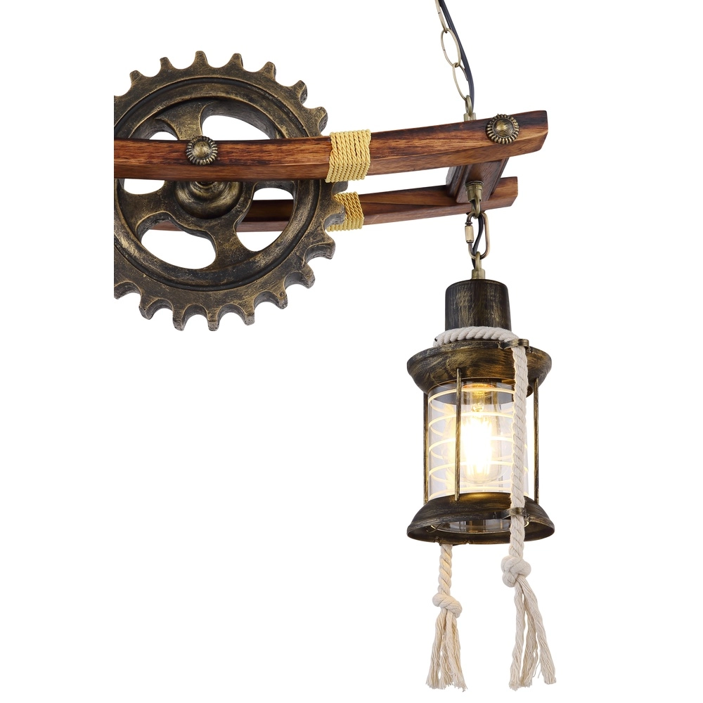 Industrial pendant lamp Abella 2-light Globo 9007371407392