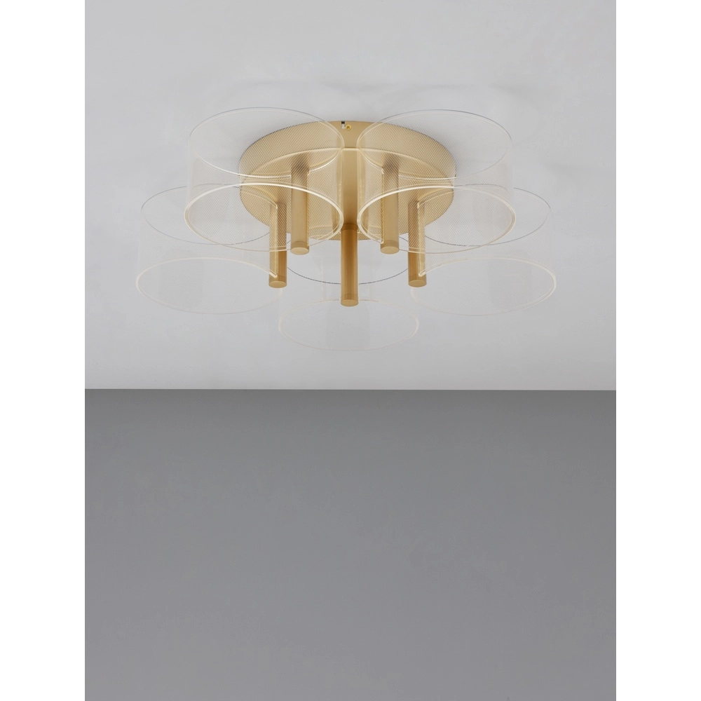 Design ceiling lamp Gatlin gold Ø 56cm