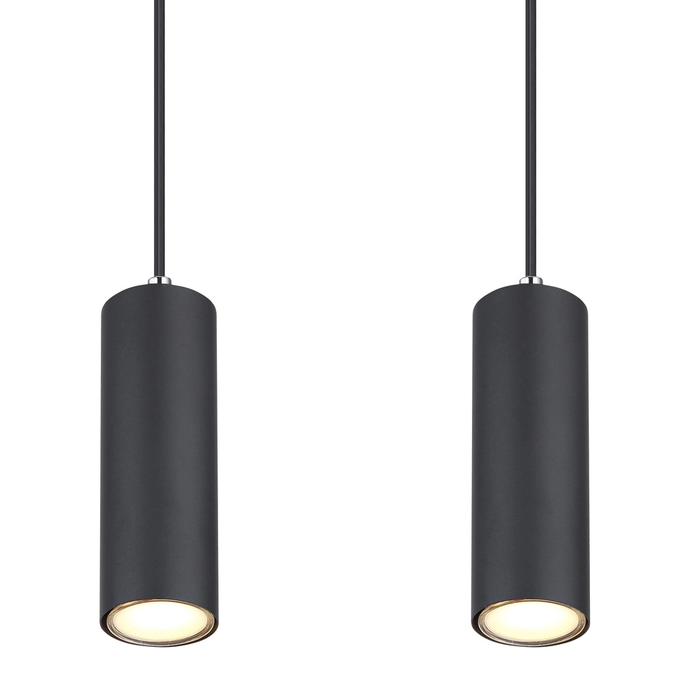Pendant lamp Robby 4-light black Globo 9007371430543