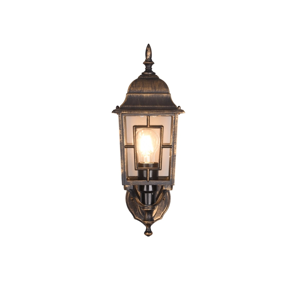 Classic wall lamp Volturno antique brown Trio 4017807543575