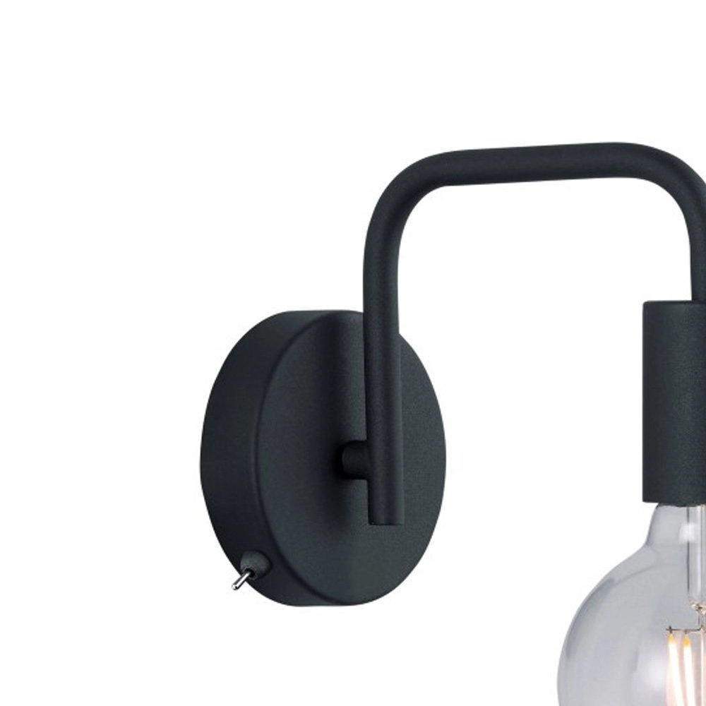 Wall lamp Diallo 15cm black Trio 4017807407242