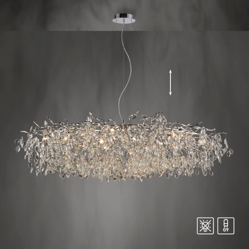 Chandelier Ricicle 150cm chrome Paul Neuhaus 4012248382097