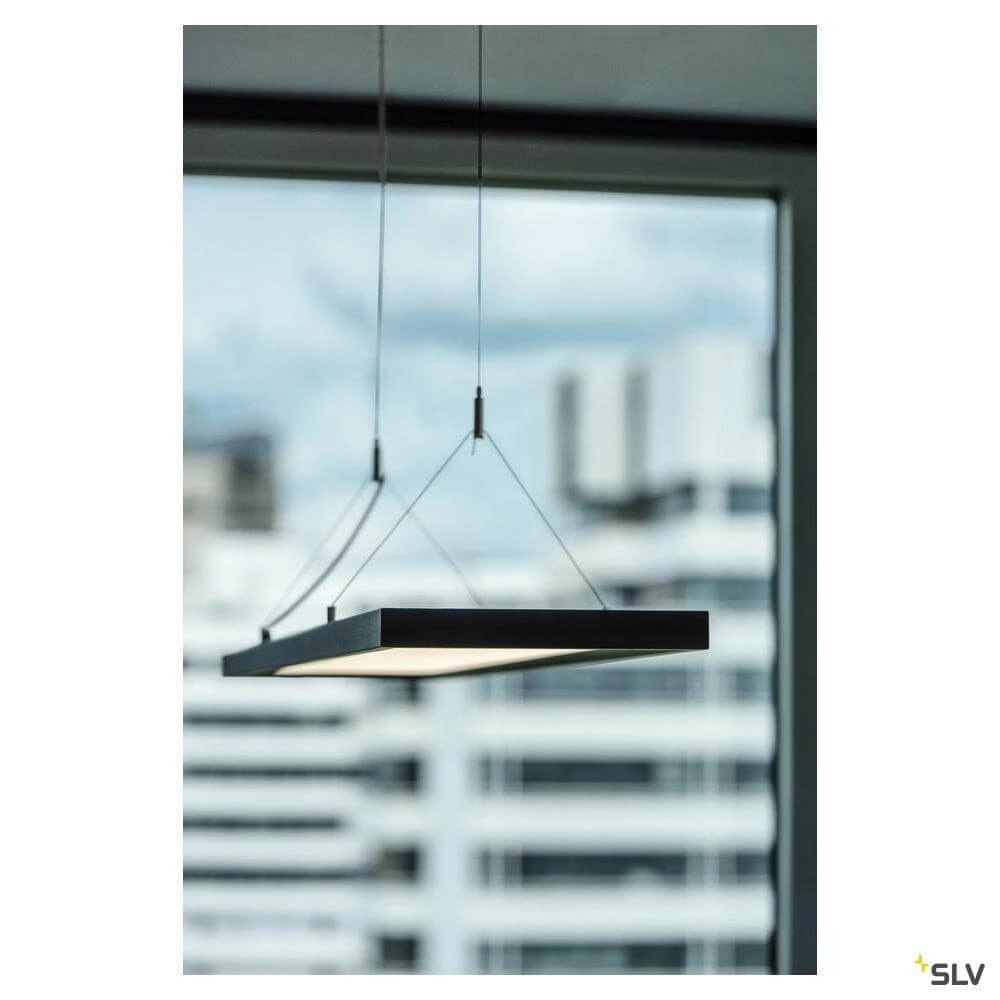 Led Office Pendant Light Worklight Dali 57w - 4000K - 120cm black SLV 4024163254595