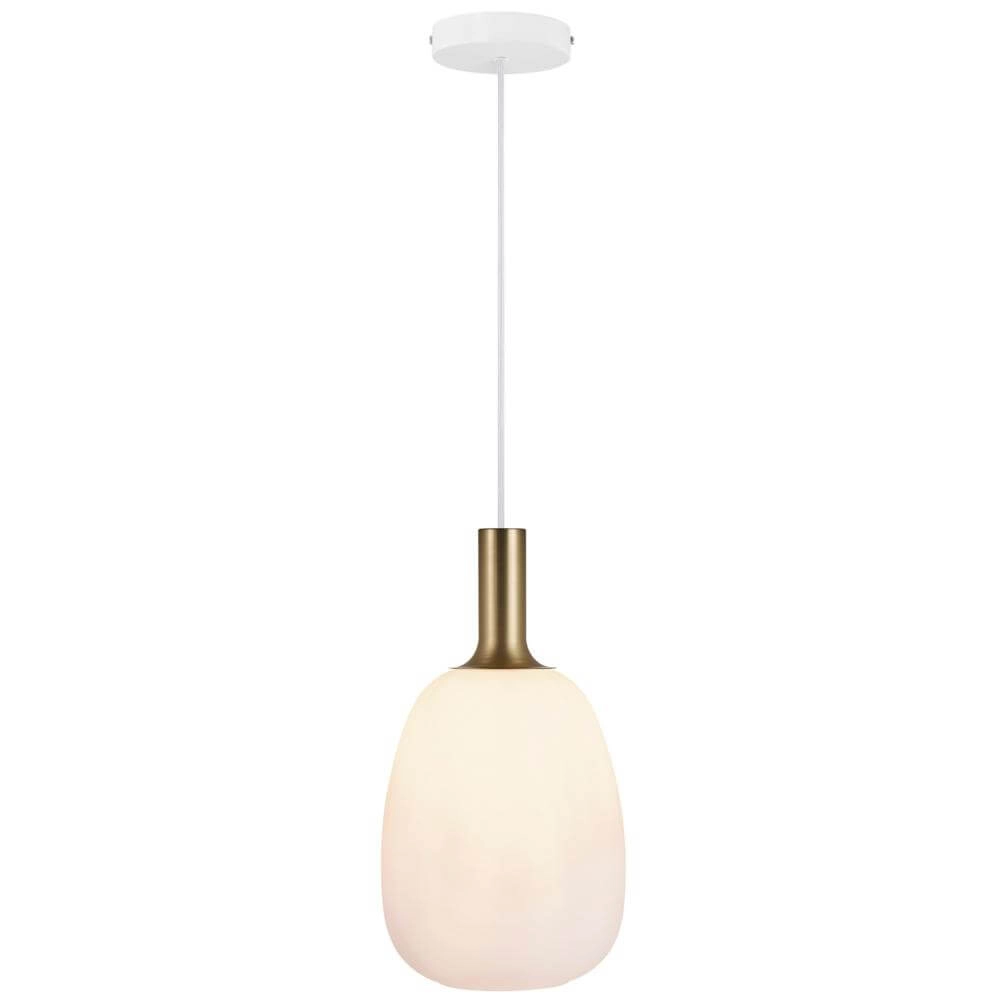 Glass pendant lamp Alton Ø 23cm white Nordlux 5701581413788