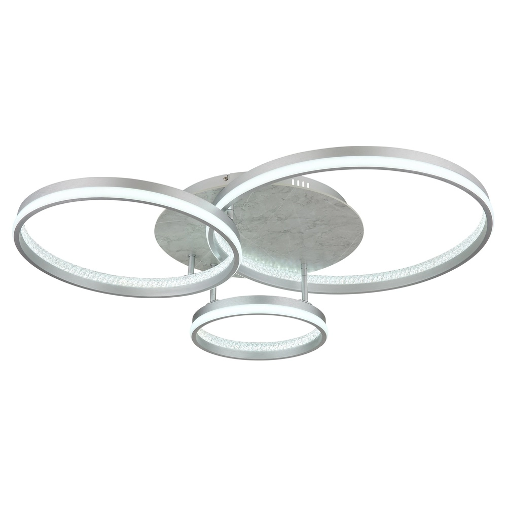 Ceiling lamp Mary silver grey 3-light Globo 9007371519859