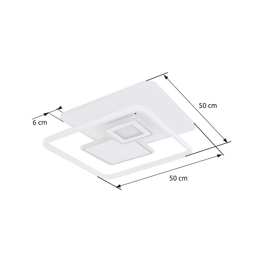 Design ceiling lamp Roderick white 3000-6000K Globo 9007371414529
