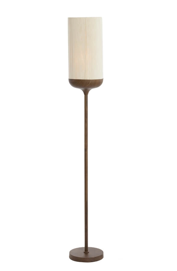 Floor lamp Dania dark wood print Light & Living 8717807759551