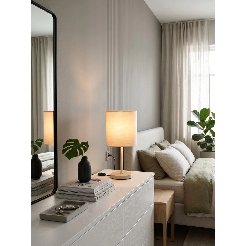 Table lamp Jerry sand brown