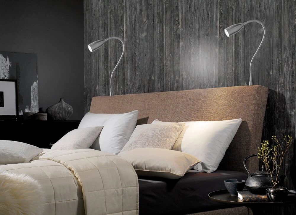 Bedside reading lamp Sten with bed attachment Fischer & Honsel 4001133307024