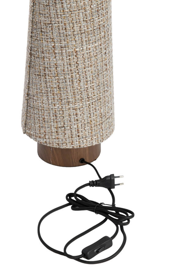 Braided table lamp Howie wood Ø 15cm Light & Living 8717807759384