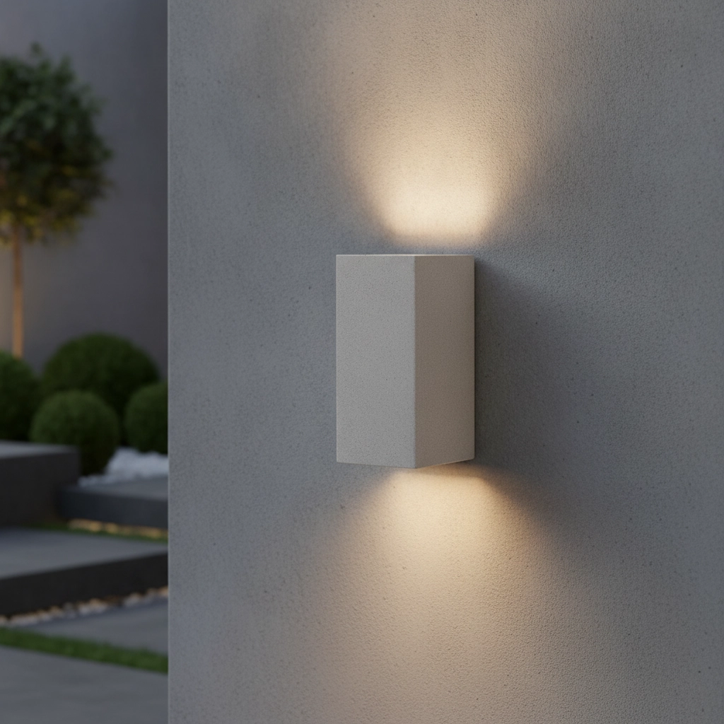 Square spotlight Fuento white 18cm