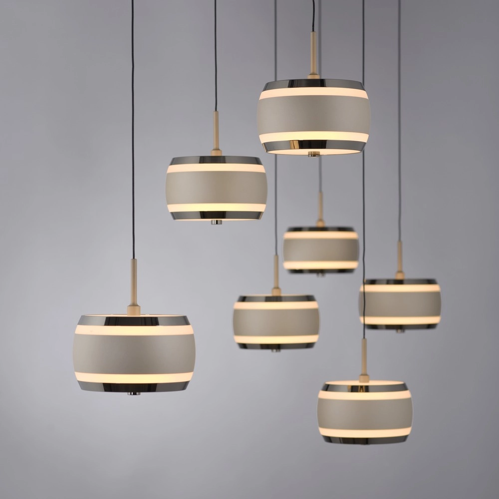 7L dining table pendant lamp Pure Falling Rings Bronce Paul Neuhaus 4012248396605