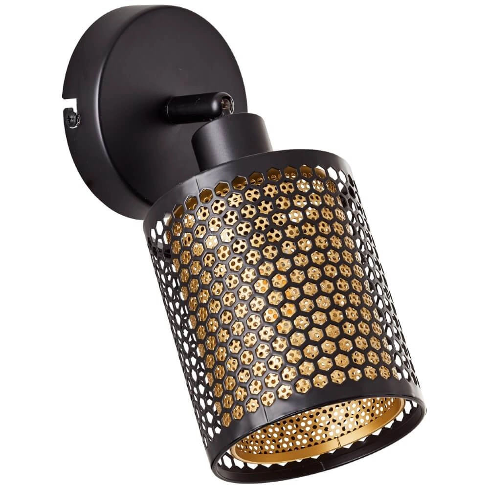 Black with gold wall lamp Cheval Brilliant 4004353424182