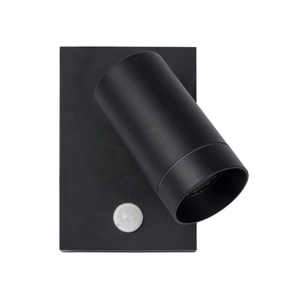 Wall spotlight Taylor IP54 with sensor black