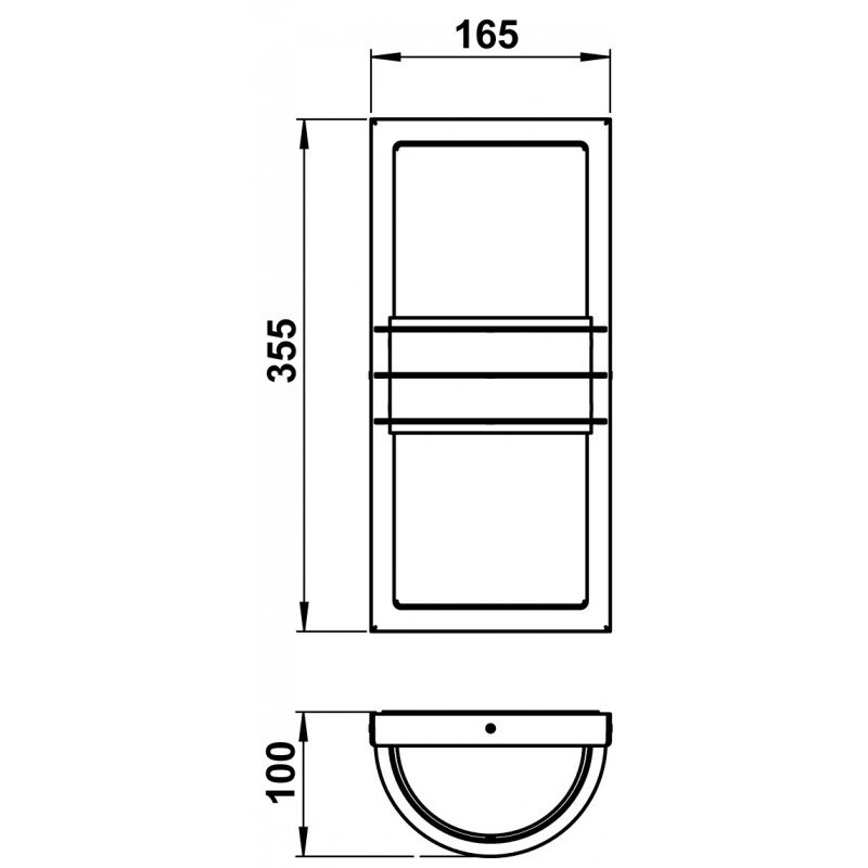 Outdoor lamp balcony Rondo 35cm Albert 4007235961317