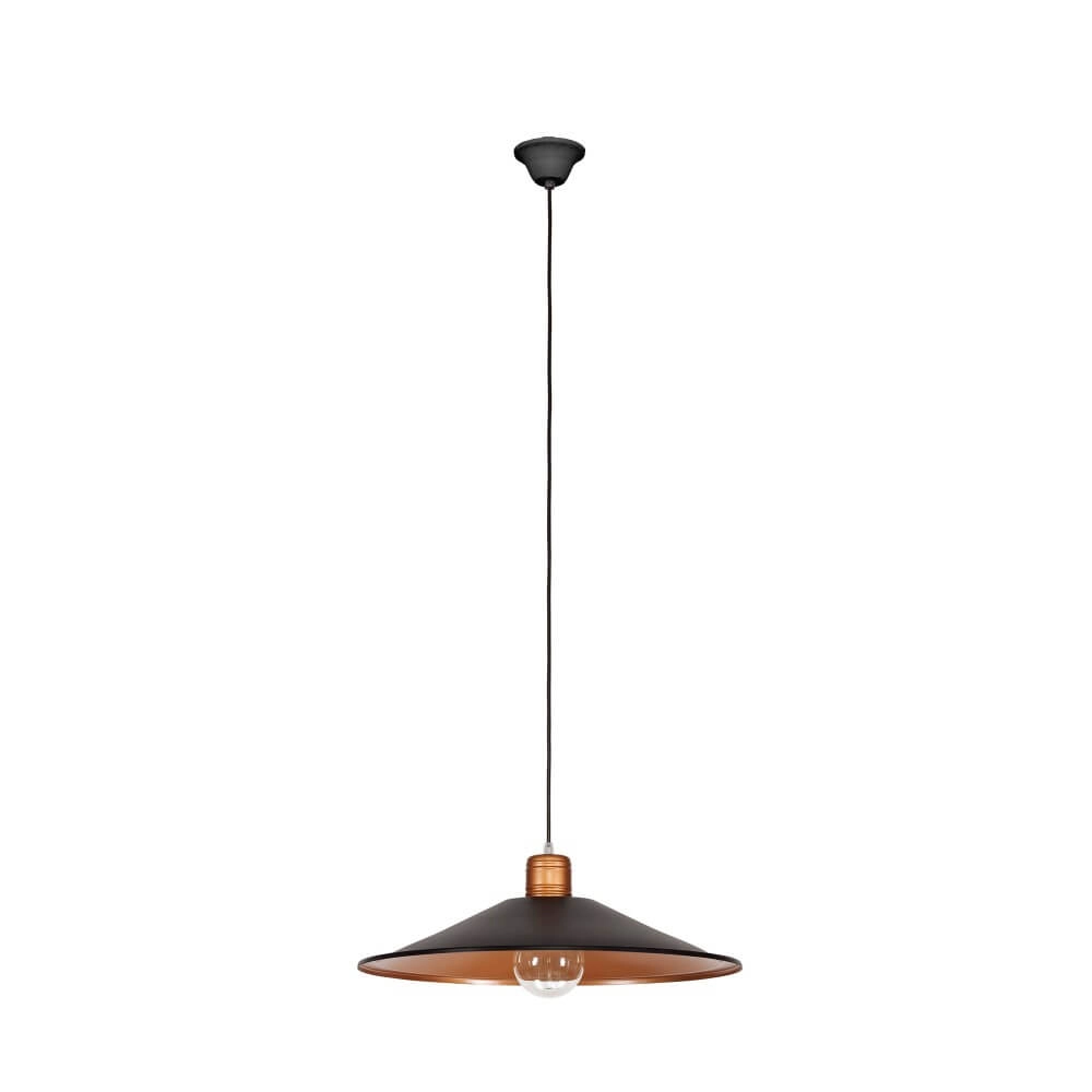 Black with copper hanging lamp Garret Lyora 5903139644495
