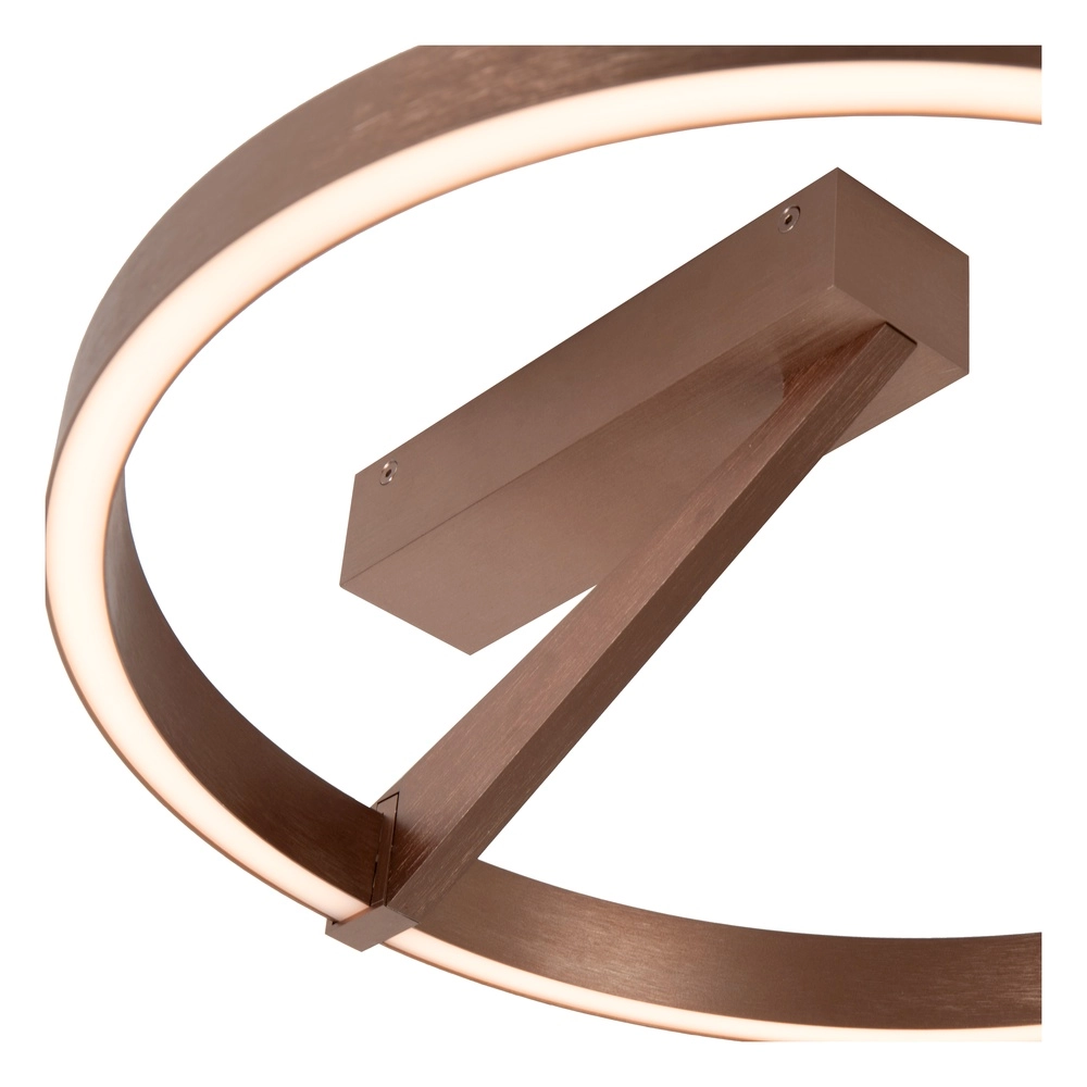 Design ceiling lamp Applause Ø 40cm - coffee brown - with remote control Premium by Lucide 5411212221797