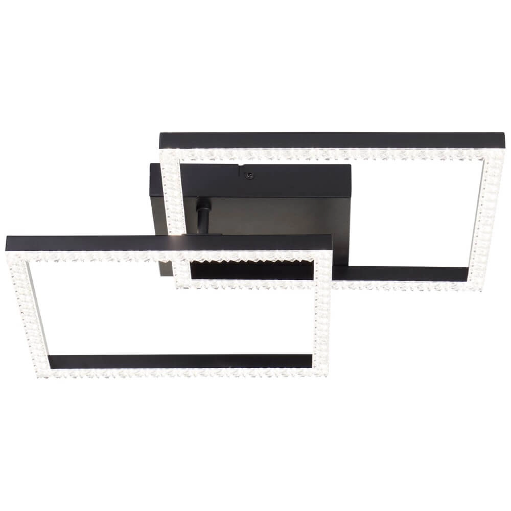 Black ceiling lamp Ranni 2700lm