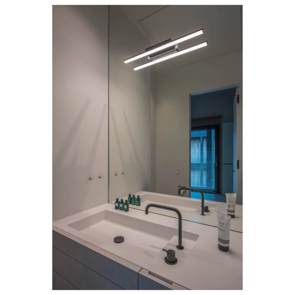 LED mirror lighting Glenos II black SLV 4024163236584